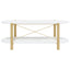 sofabord 110x48x40 cm konstrueret træ hvid