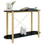 konsolbord 110x38x75 cm konstrueret træ sort
