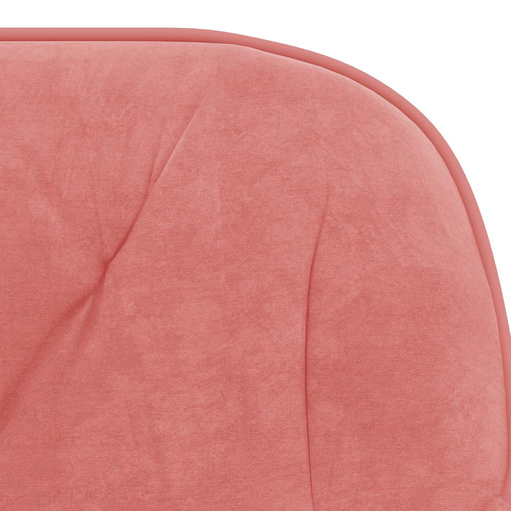drejelig kontorstol fløjl pink