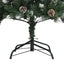 kunstigt juletræ med fod 120 cm PVC grøn