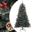 kunstigt juletræ med juletræsfod 150 cm PVC grøn