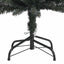 kunstigt smalt juletræ med juletræsfod 180 cm PVC grøn