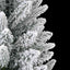 kunstigt juletræ med sne 120 cm PVC og PE