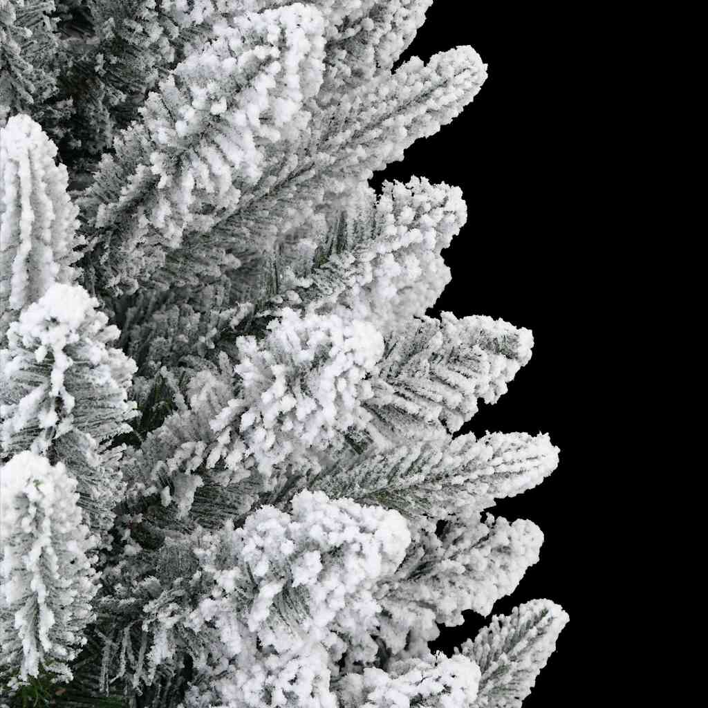 kunstigt juletræ med sne 120 cm PVC og PE