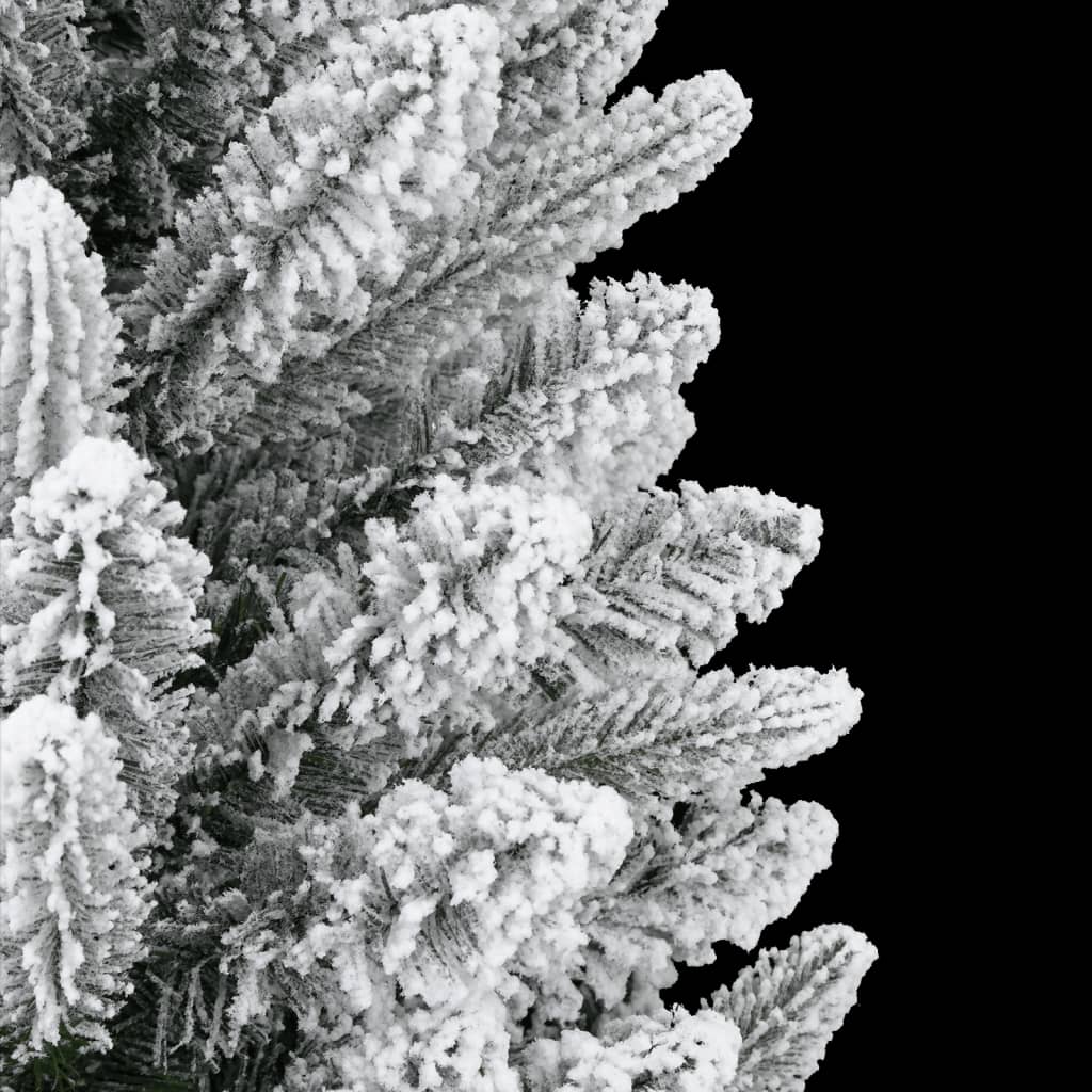 kunstigt juletræ med sne 150 cm PVC og PE