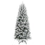 kunstigt juletræ med sne 180 cm PVC og PE