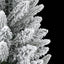 kunstigt juletræ med sne 180 cm PVC og PE