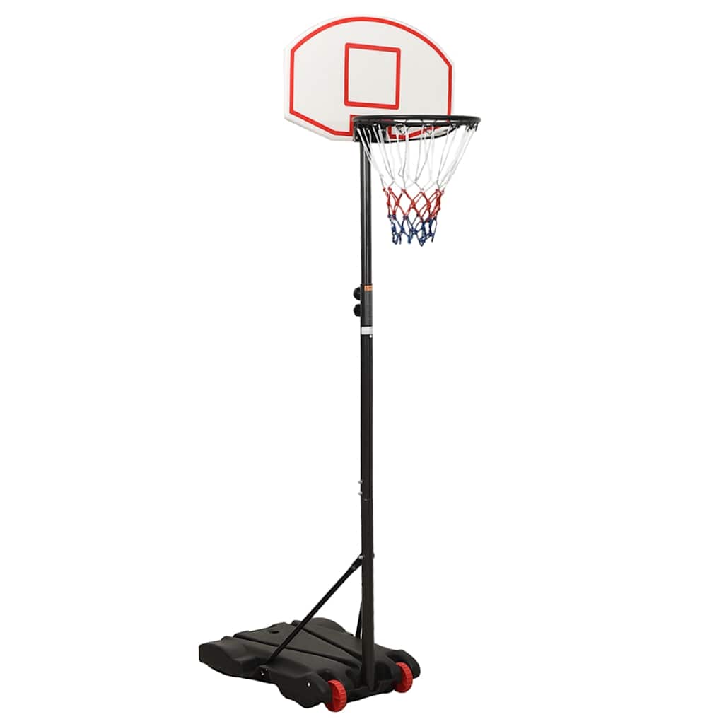 Basketballstativ 216-250 cm i polyethylen - hvid/sort
