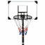 basketballstativ med plade 216-250 cm polycarbonat transparent