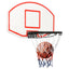 basketballkurv med plade 71x45x2 cm polyethylen hvid