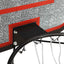 basketballkurv med plade 109x71x3 cm polyethylen sort
