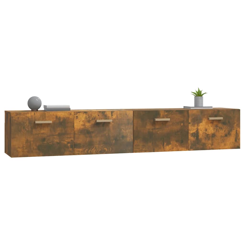vægskabe 2 stk. 100x36,5x35 cm konstrueret træ sonoma-eg