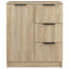 skænke 2 stk. 60x30x70 cm konstrueret træ sonoma-eg