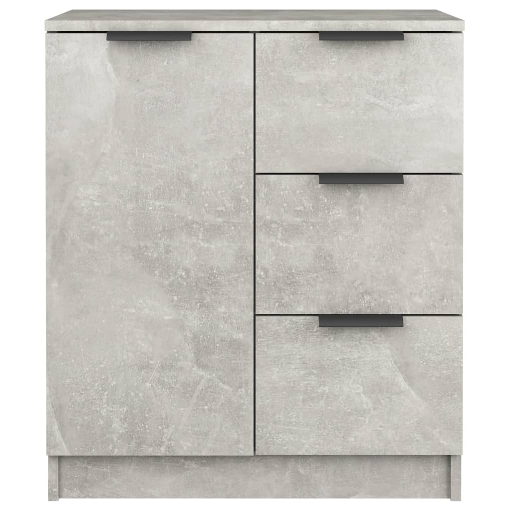skænke 2 stk. 60x30x70 cm konstrueret træ betongrå