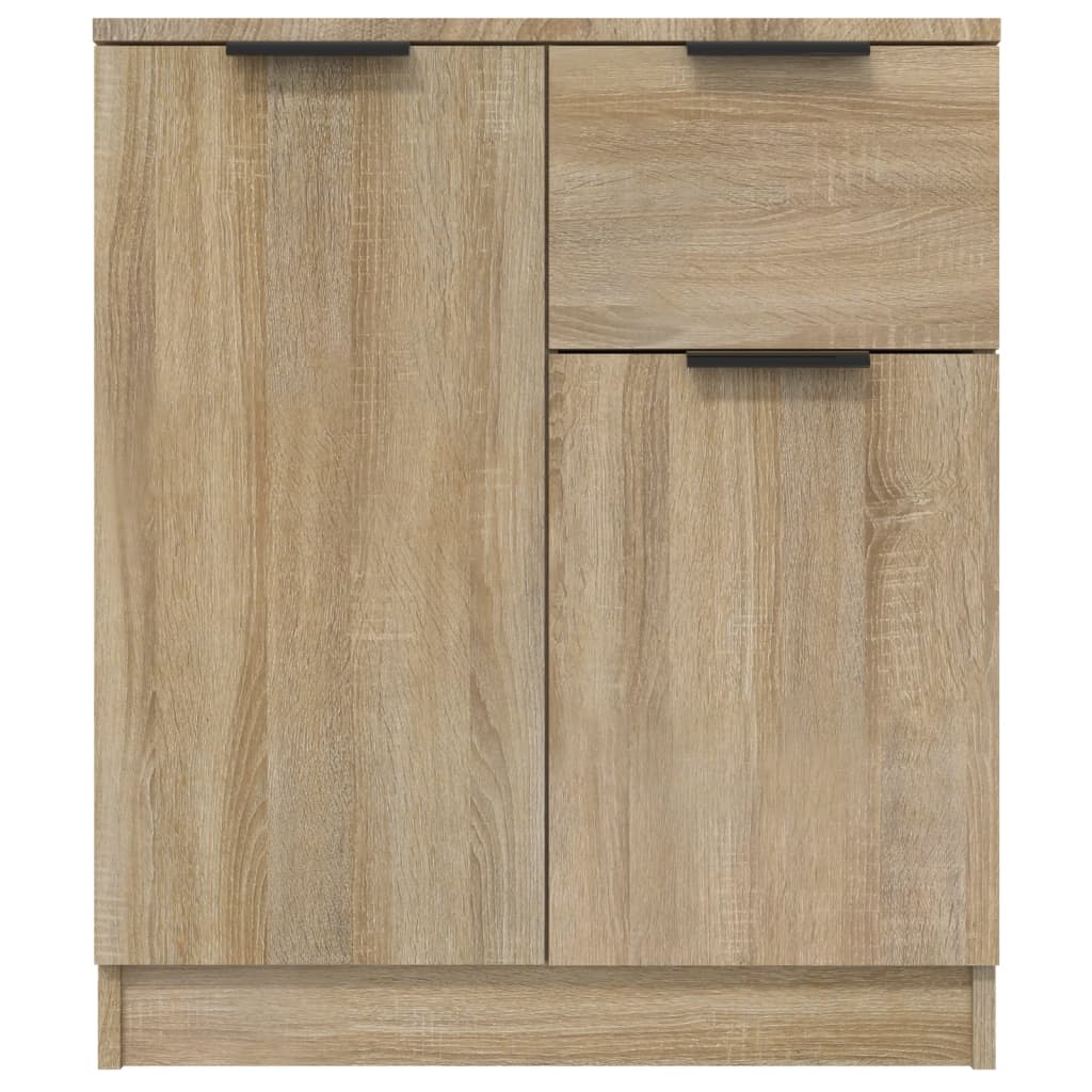 skænke 2 stk. 60x30x70 cm konstrueret træ sonoma-eg
