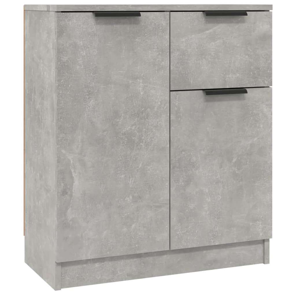 skænke 2 stk. 60x30x70 cm konstrueret træ betongrå