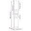 badeværelsesskabe 4 dele konstrueret træ hvid