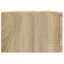 vægskabe 2 stk. 68x30x20 cm konstrueret træ sonoma-eg