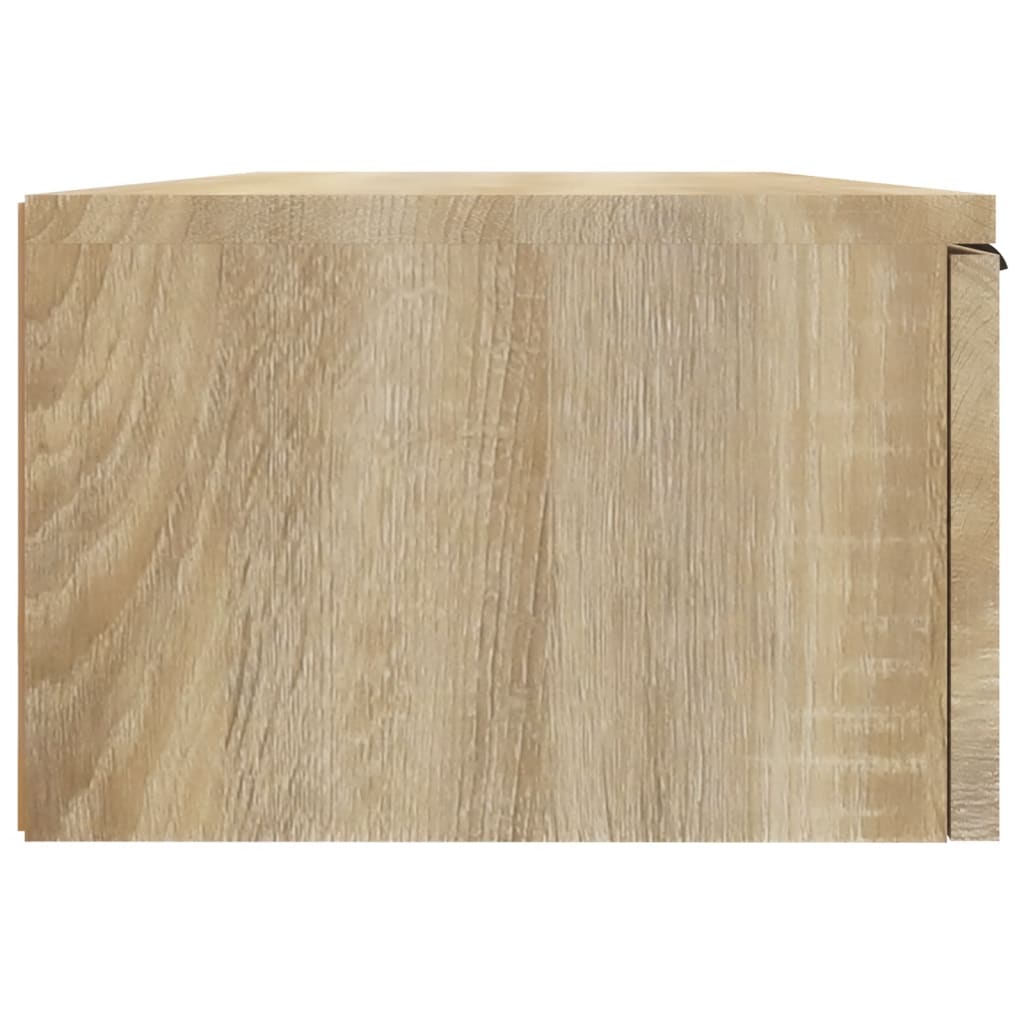 vægskabe 2 stk. 68x30x20 cm konstrueret træ sonoma-eg