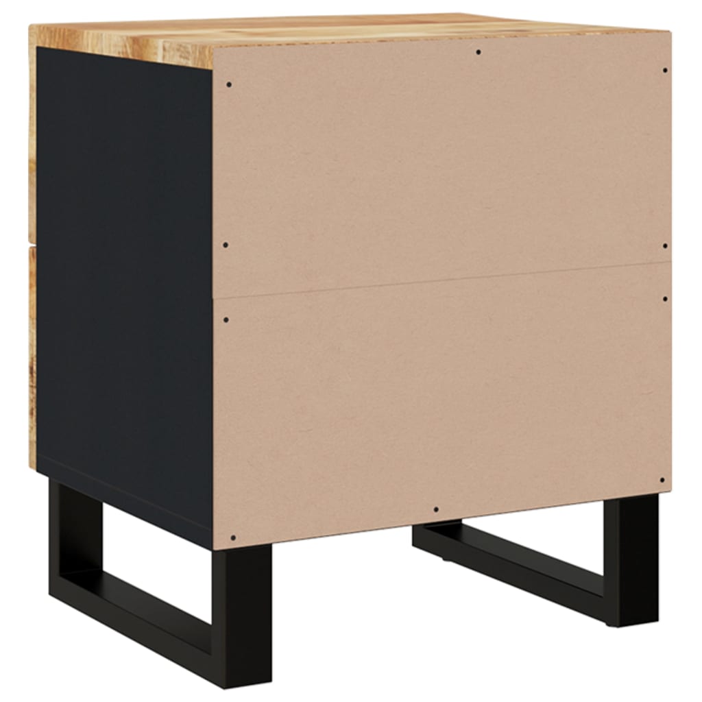 sengeborde 2 stk. 40x33x46 cm massivt mangotræ
