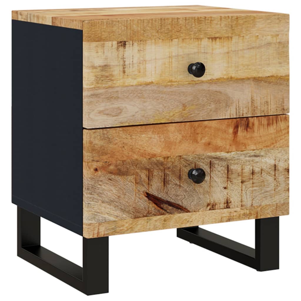 sengeborde 2 stk. 40x33x46 cm massivt mangotræ