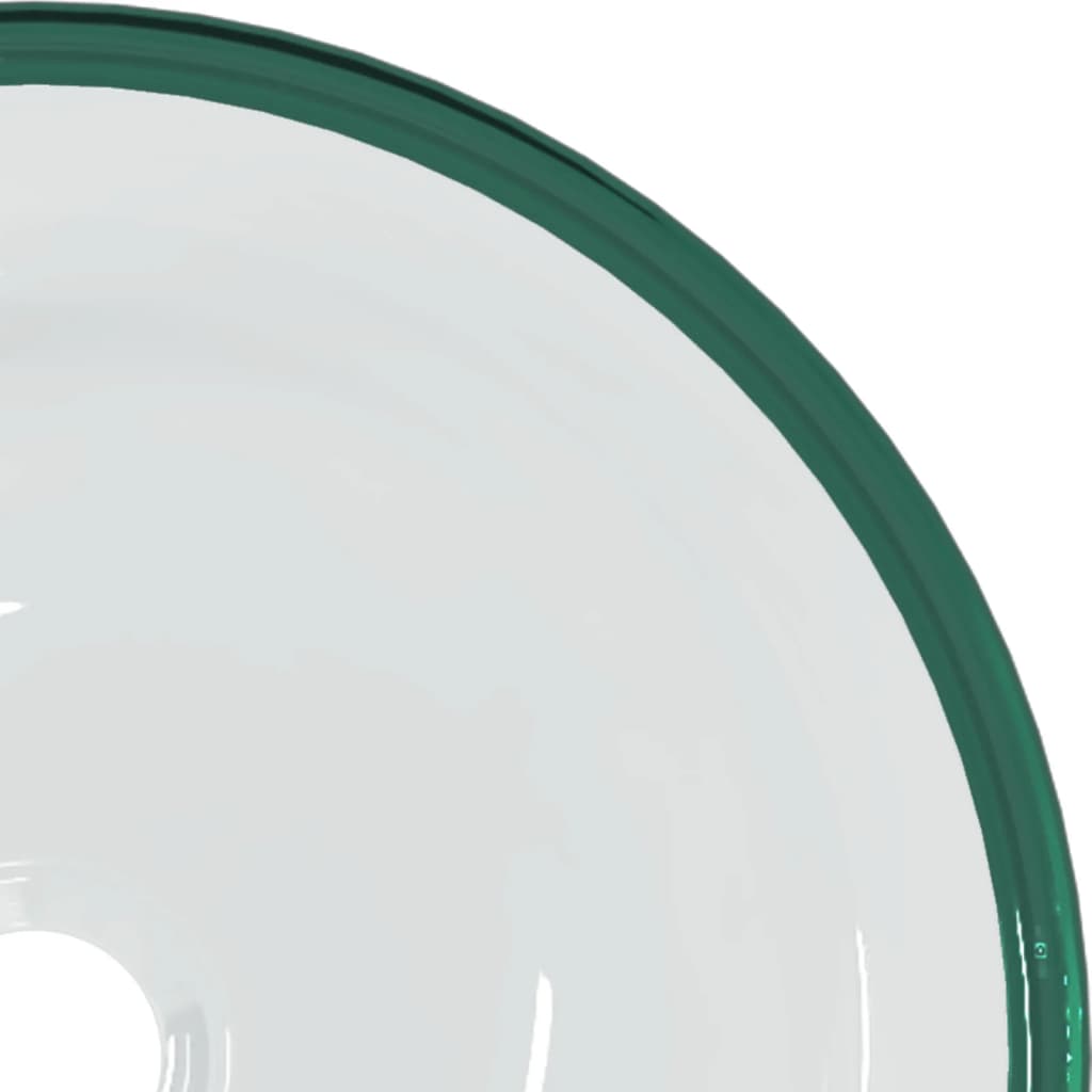 håndvask 35x12 cm hærdet glas transparent
