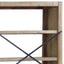 bogreol med 6 hylder 80x30x170 cm massivt akacietræ