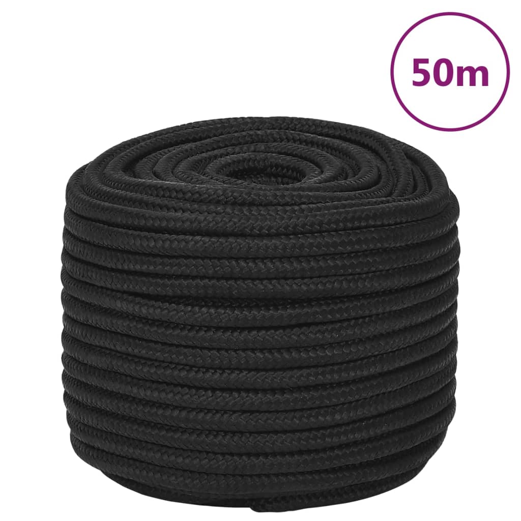 tovværk til båd 14 mm 50 m polypropylen sort
