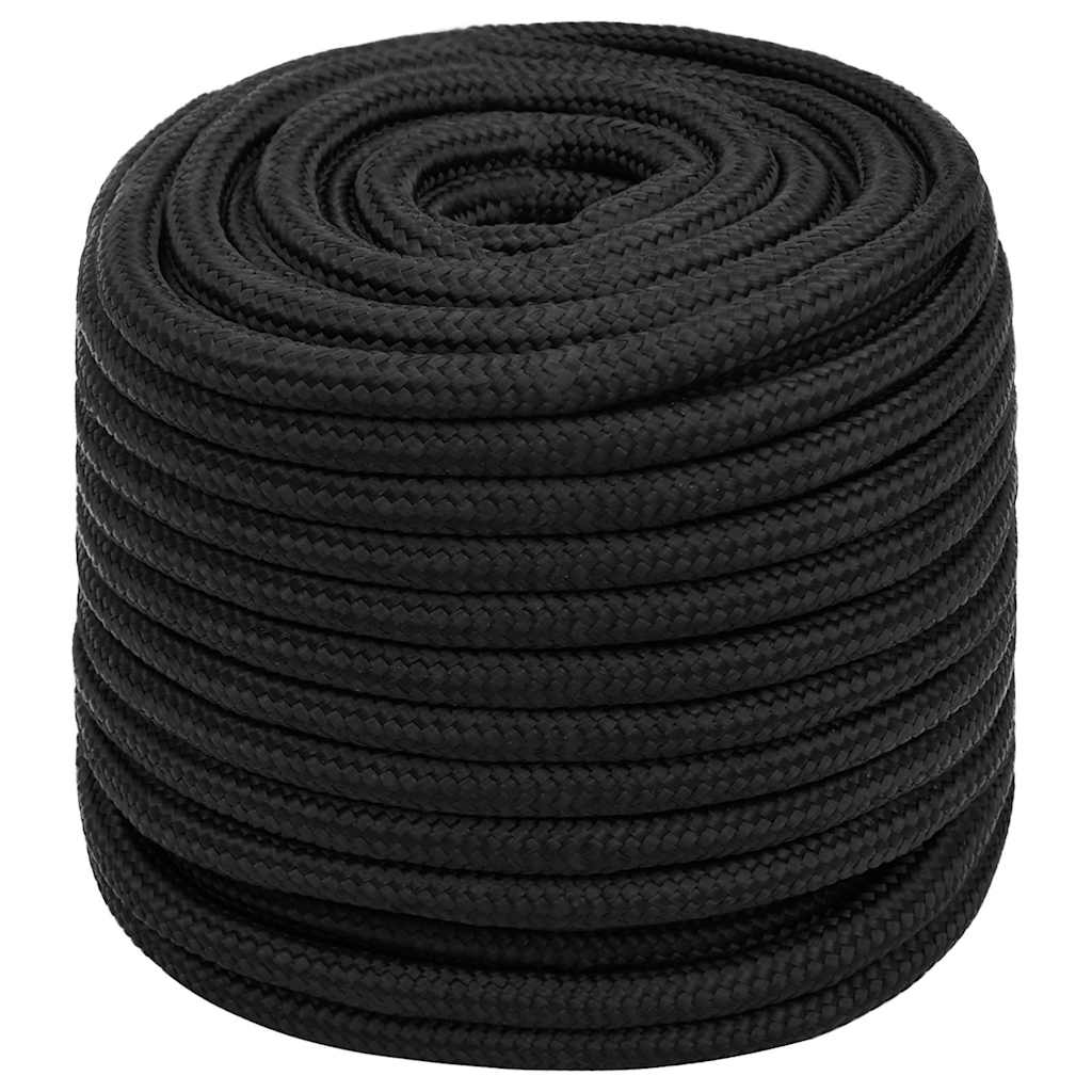 tovværk til båd 18 mm 25 m polypropylen sort