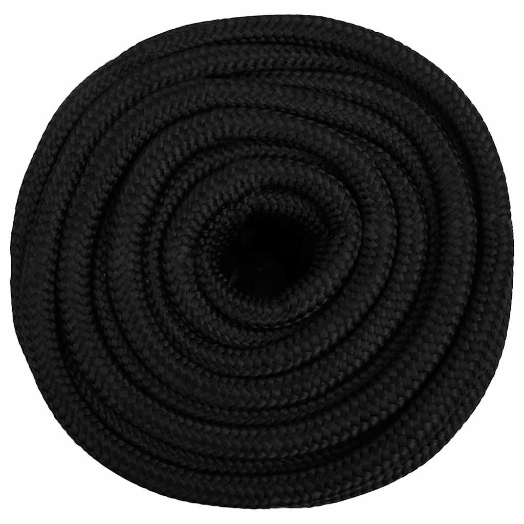 tovværk til båd 18 mm 25 m polypropylen sort