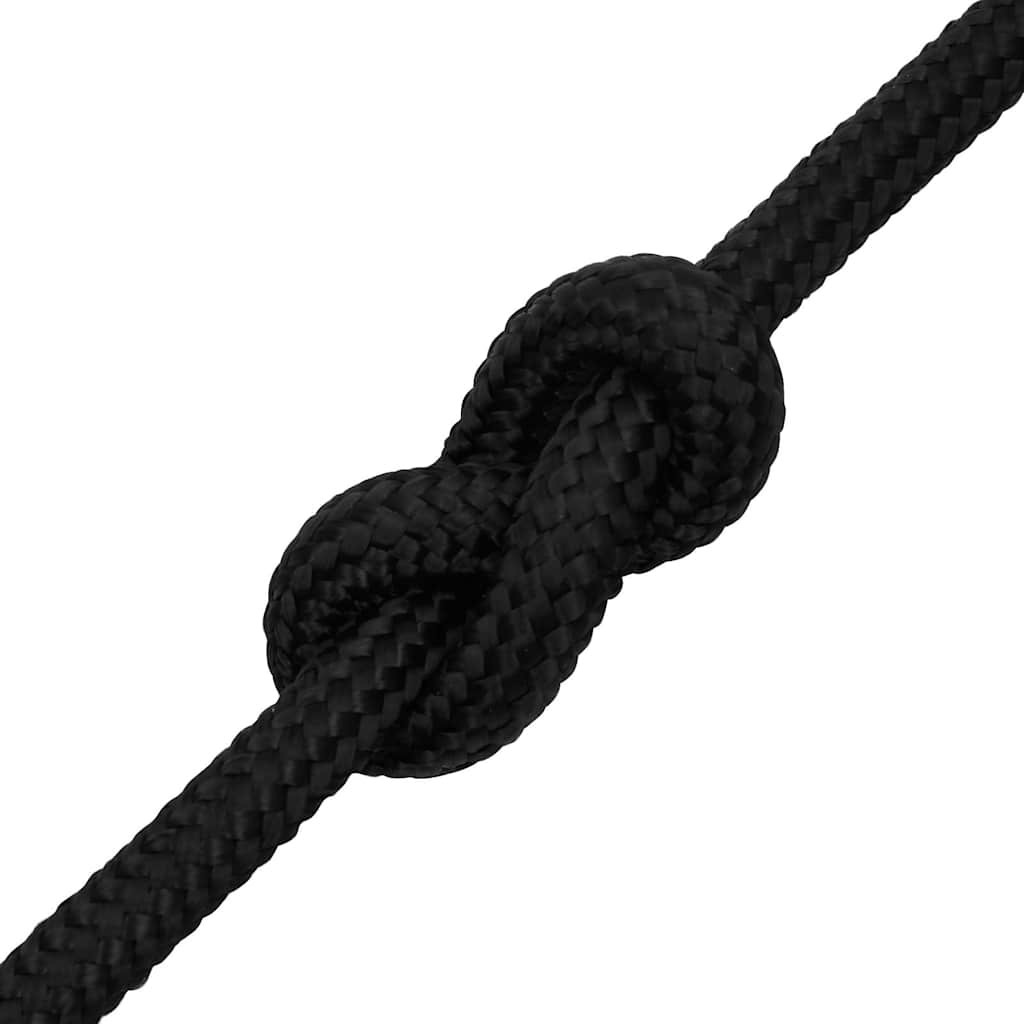tovværk til båd 18 mm 25 m polypropylen sort