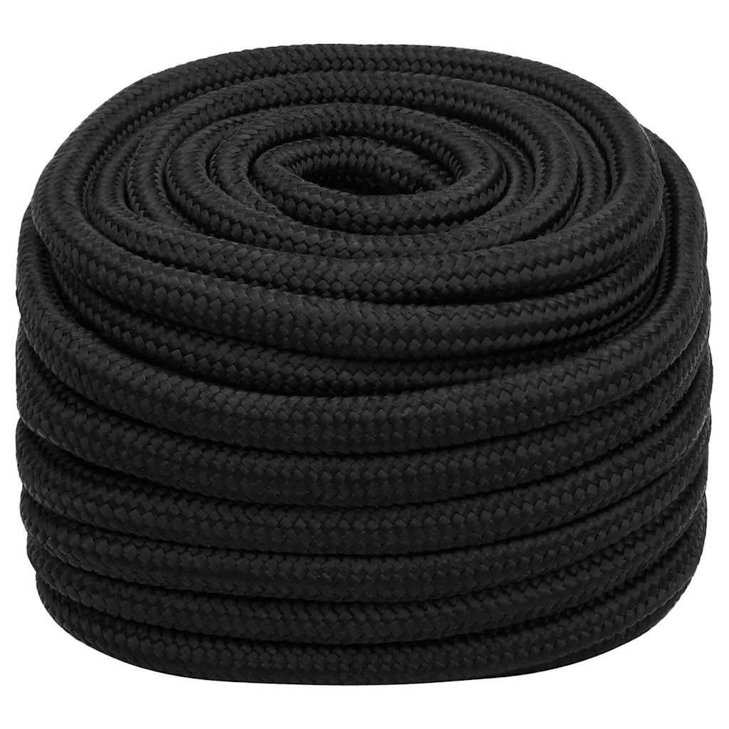 tovværk til båd 20 mm 25 m polypropylen sort