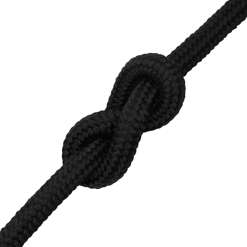 tovværk til båd 20 mm 25 m polypropylen sort