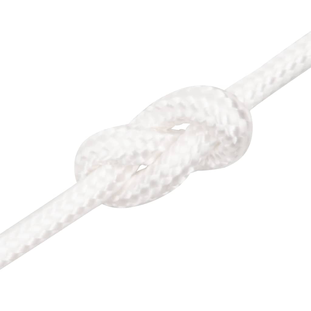 tovværk til båd 6 mm 100 m polypropylen hvid