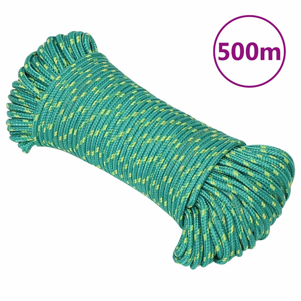 tovværk til båd 5 mm 500 m polypropylen grøn