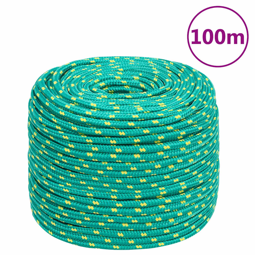 tovværk til båd 6 mm 100 m polypropylen grøn