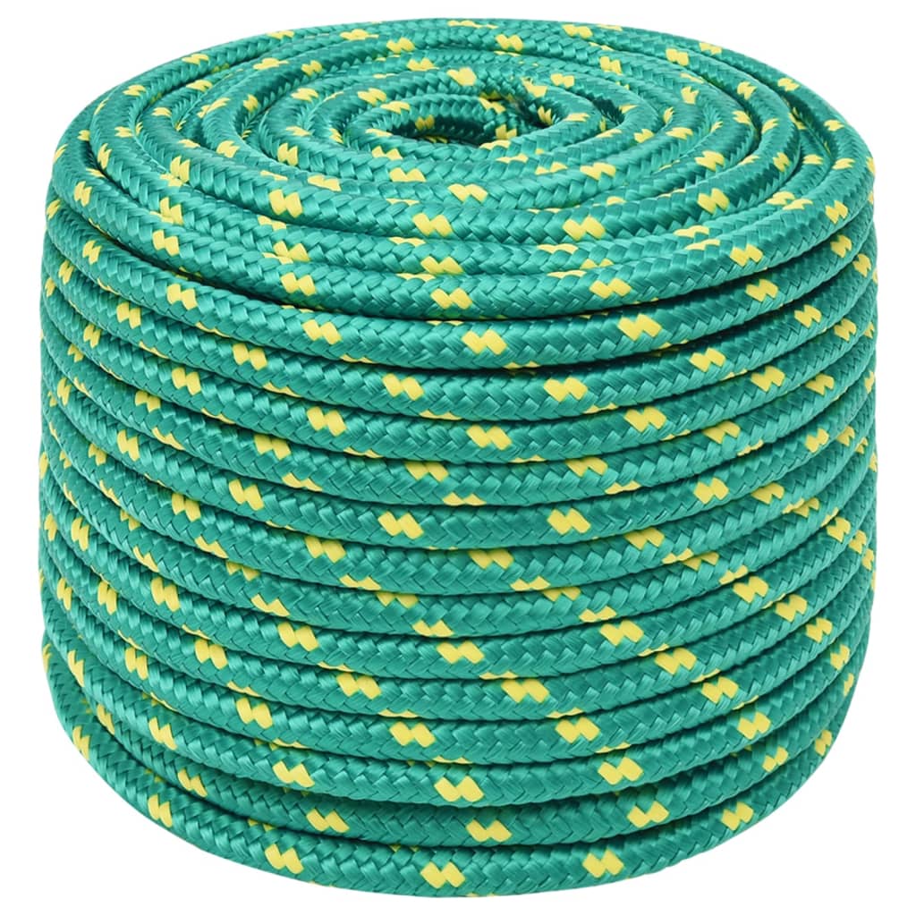tovværk til båd 12 mm 25 m polypropylen grøn