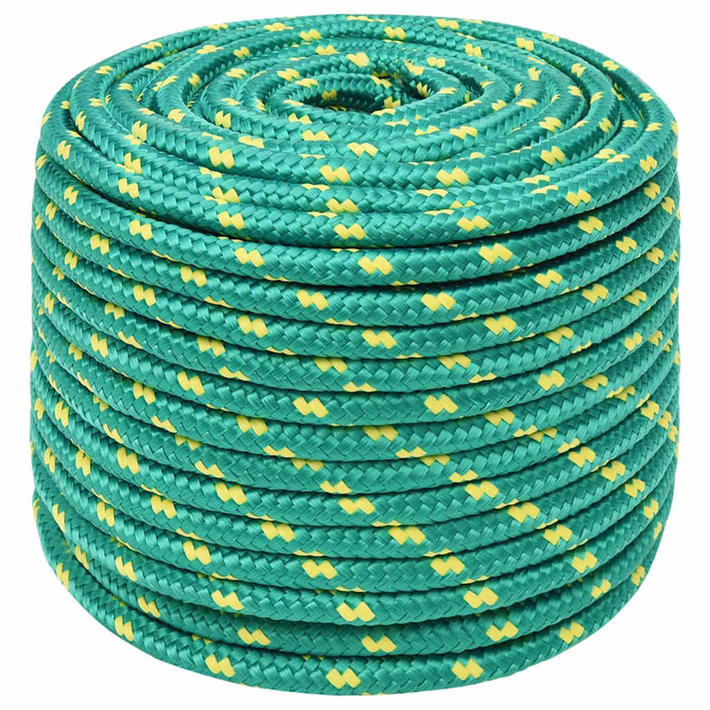 tovværk til båd 12 mm 50 m polypropylen grøn