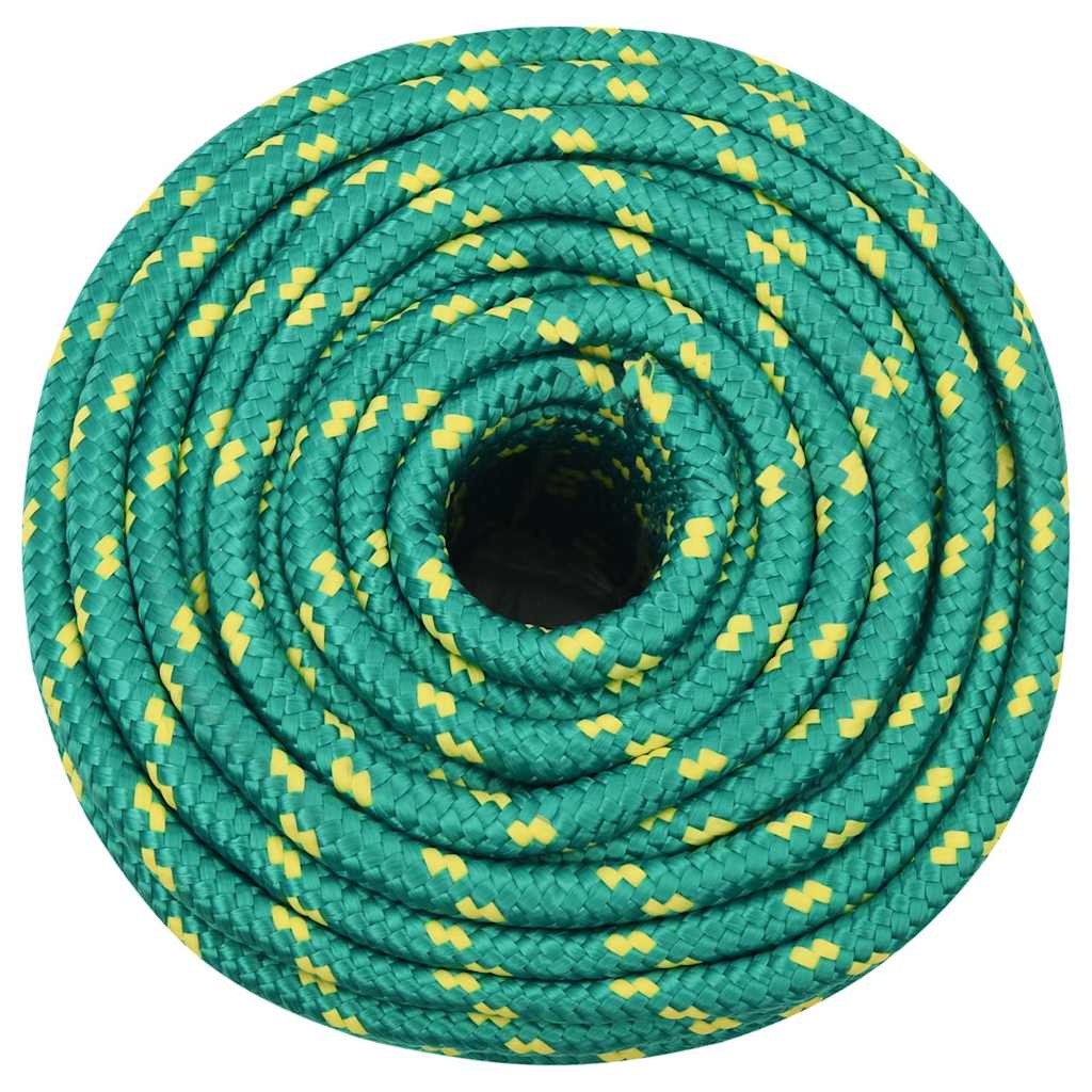 tovværk til båd 12 mm 50 m polypropylen grøn