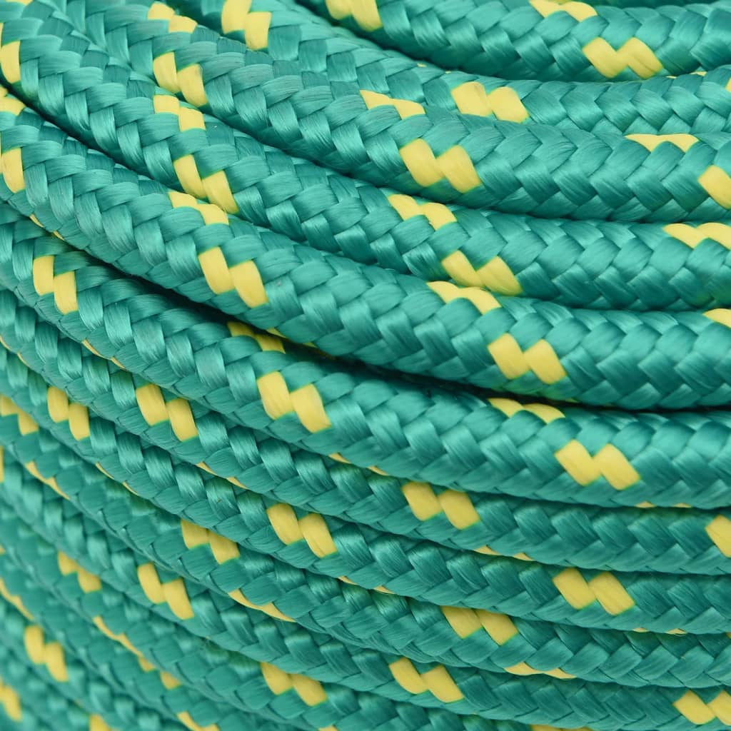 tovværk til båd 14 mm 25 m polypropylen grøn