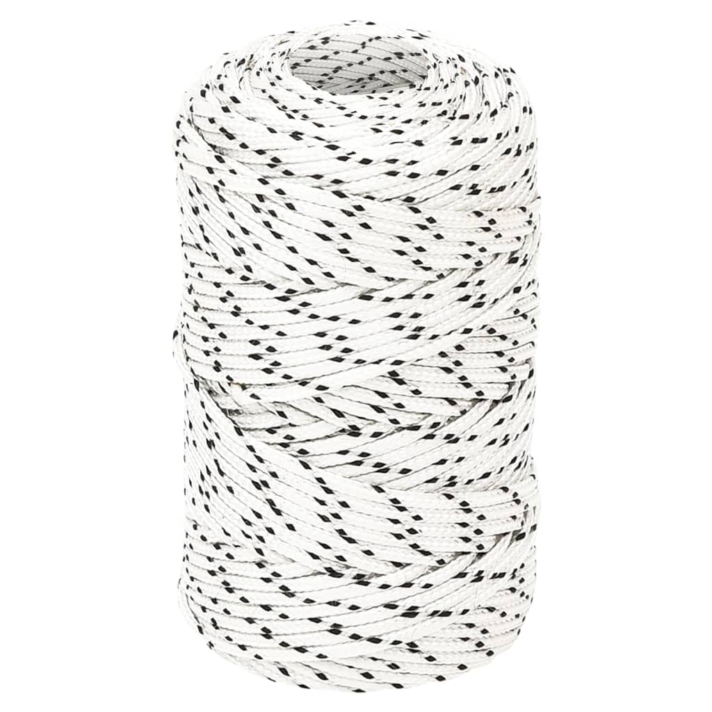 flettet tovværk 2 mm x 250 m polyester hvid