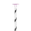 flettet tovværk 3 mm x 500 m polyester hvid