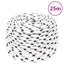 flettet tovværk 8 mm x 25 m polyester hvid
