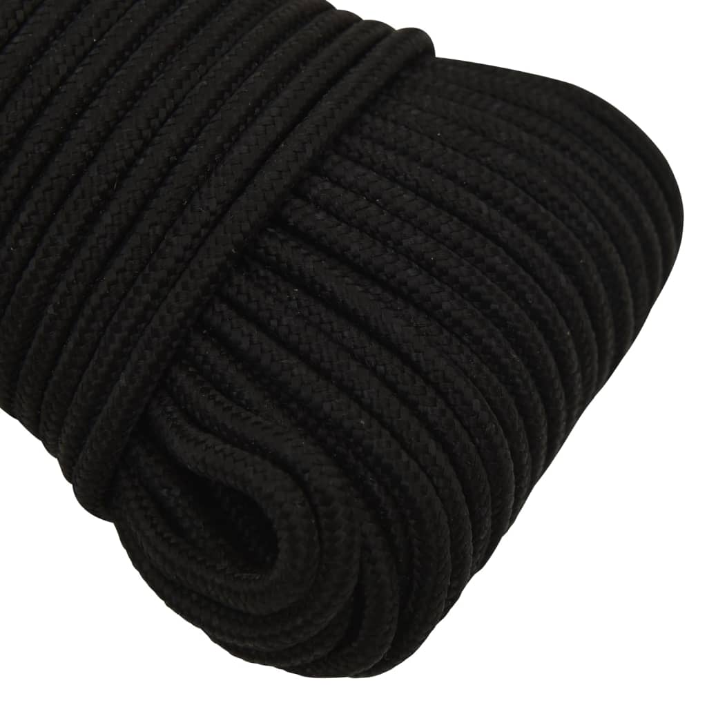 arbejdsreb 5 mm 500 m polyester sort