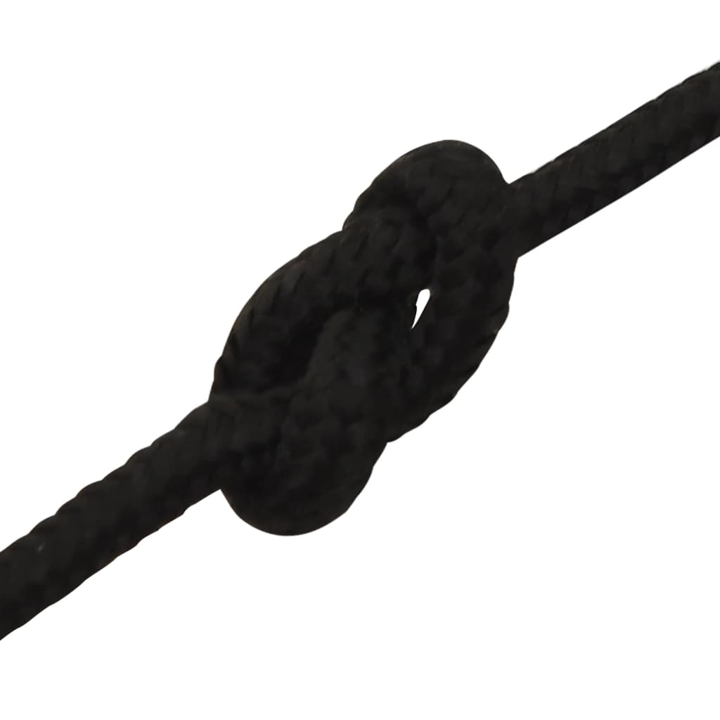 arbejdsreb 5 mm 500 m polyester sort