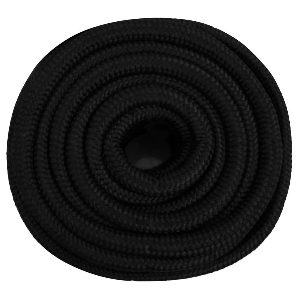 arbejdsreb 20 mm 25 m polyester sort