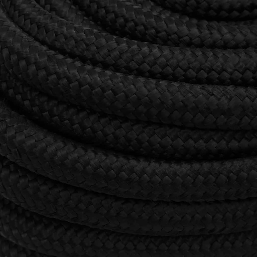 arbejdsreb 20 mm 100 m polyester sort