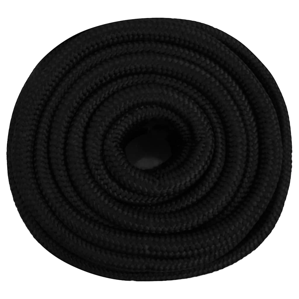 arbejdsreb 25 mm 50 m polyester sort