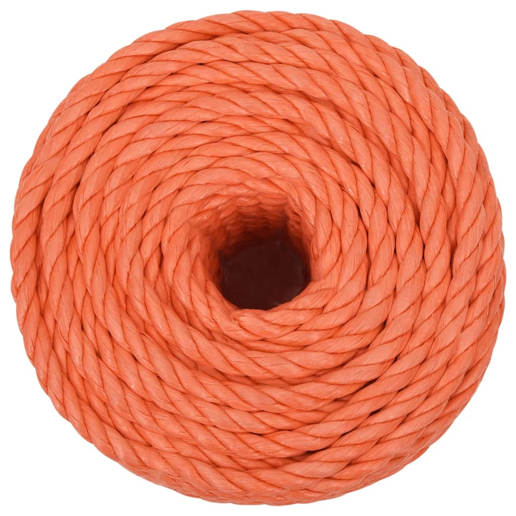 arbejdsreb 10 mm 50 m polypropylen orange
