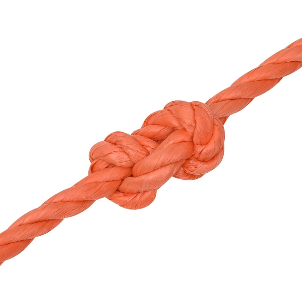 arbejdsreb 12 mm 50 m polypropylen orange